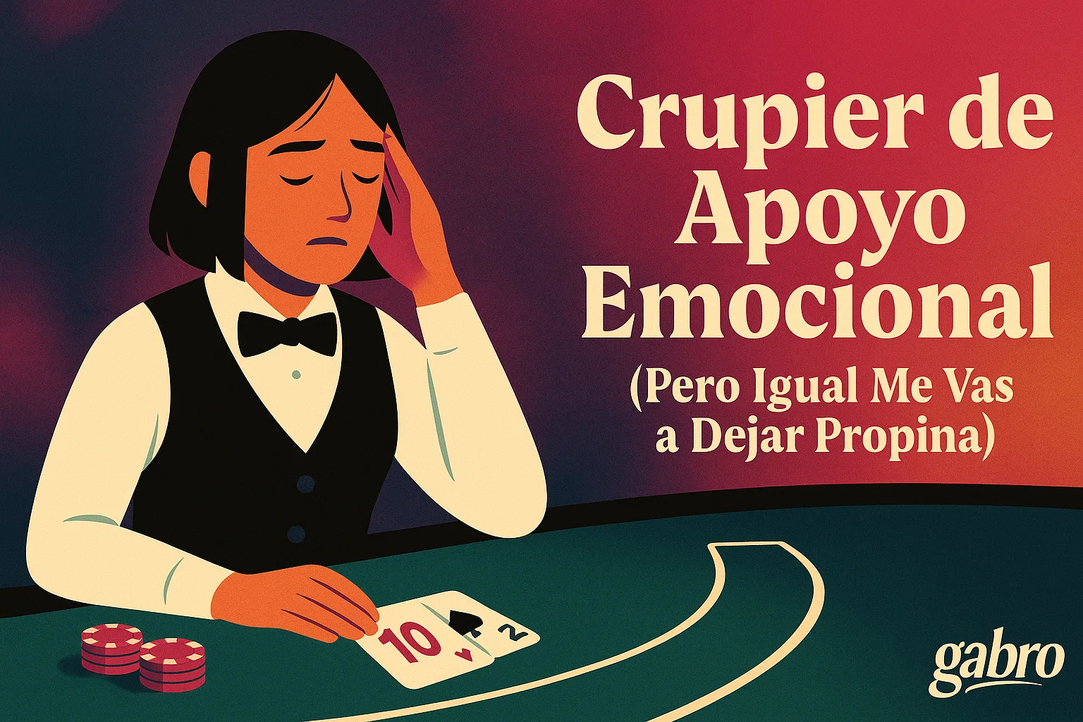 Crupier de Apoyo Emocional (Pero Igual Me Vas a Dejar Propina)