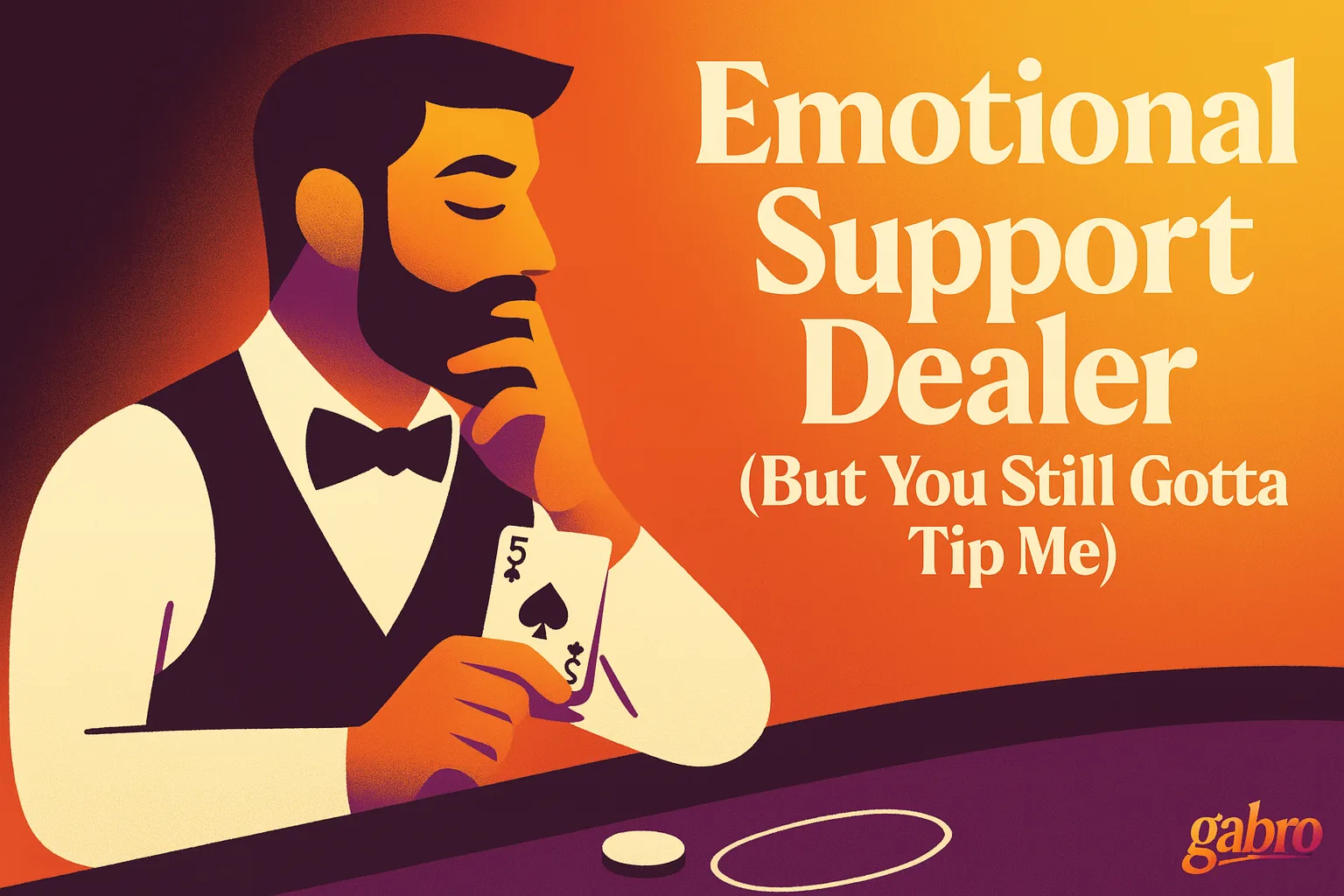 Emotional Support Dealer (But You Still Gotta Tip Me)