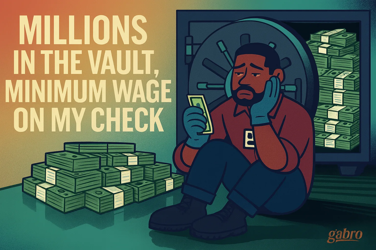 Millions in the Vault, Minimum Wage on My Check