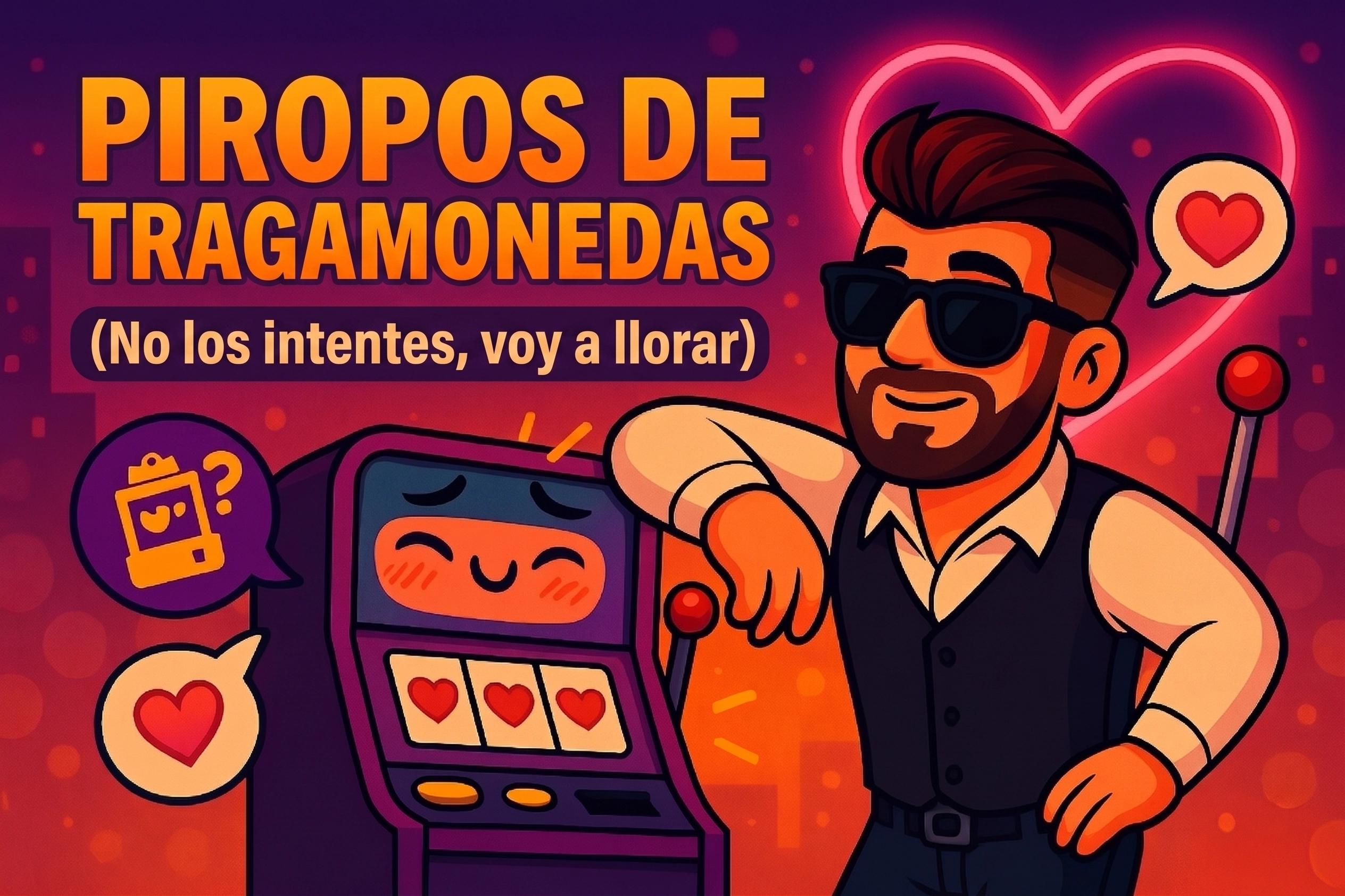 Frases de ligue al estilo tragamonedas (No las uses… o sí. Yo lloraré igual.)