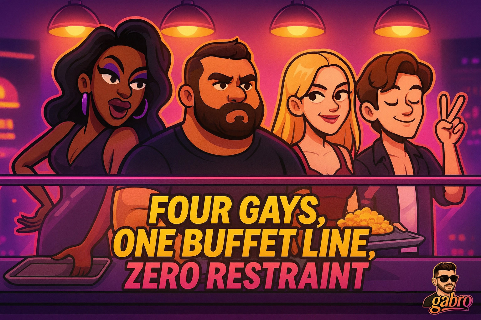 Four Gays, One Buffet Line, Zero Restraint